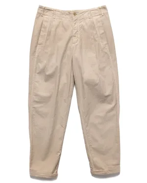 Overdye Cotton Casual Pants Beige