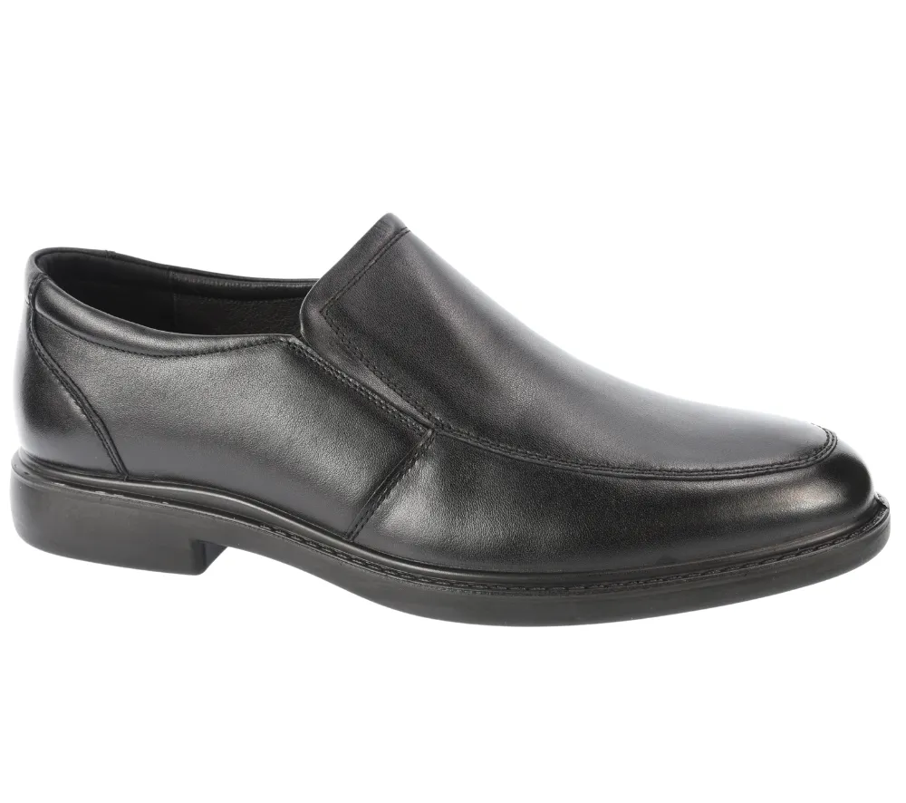 Pantofi eleganti, barbati, MELS, 7D1215 negru, piele naturala