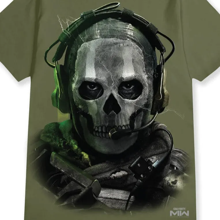 PRIMITIVE X CALL OF DUTY Ghost Graphic T-Shirt - Olive