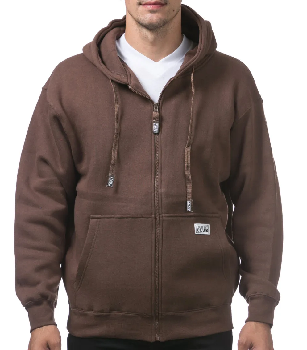 Pro Club Men's Heavyweight Full Zip Fleece Hoodie