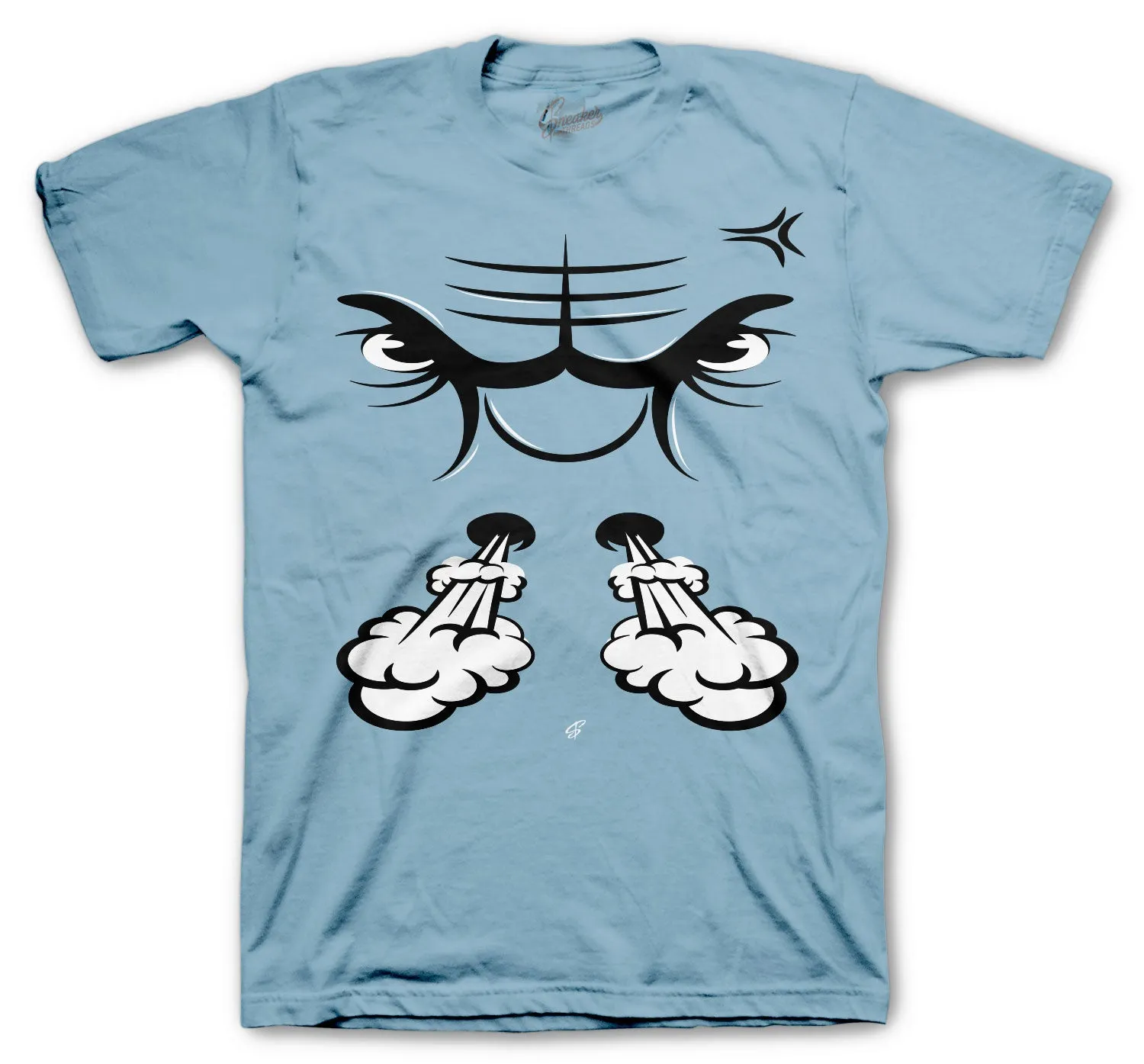 Retro 5 Bluebird Raging Face Shirt