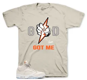 Retro 5 Craft Shirt - God Got me- Sand