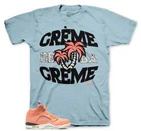 Retro 5 Crimson Bliss - Creme - Light Blue