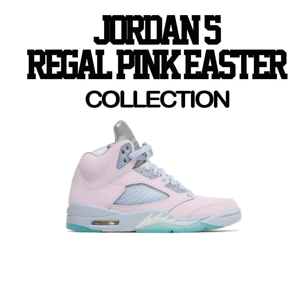 Retro 5 Regal Pink Easter Shirt - Love Kicks - Island