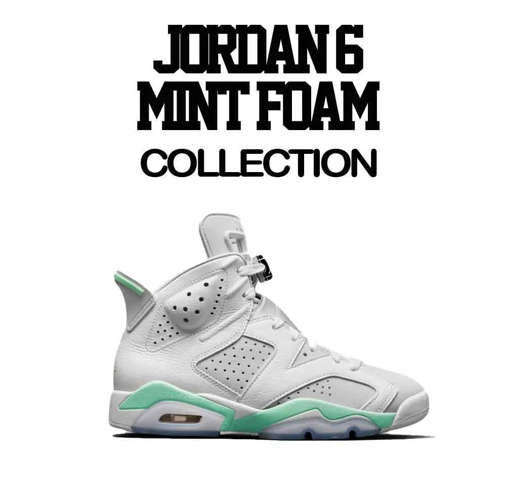 Retro 6 Mint Foam Shirt - Love Kicks - Mint Foam