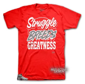 Retro 8 Reflective Shirt - Struggle Breeds - Red