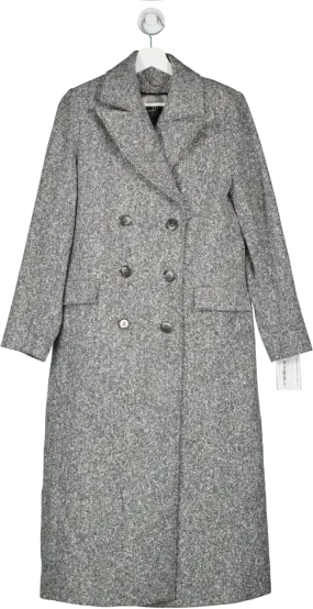 River Island Grey Ri Studio Smart Longline Coat UK 6