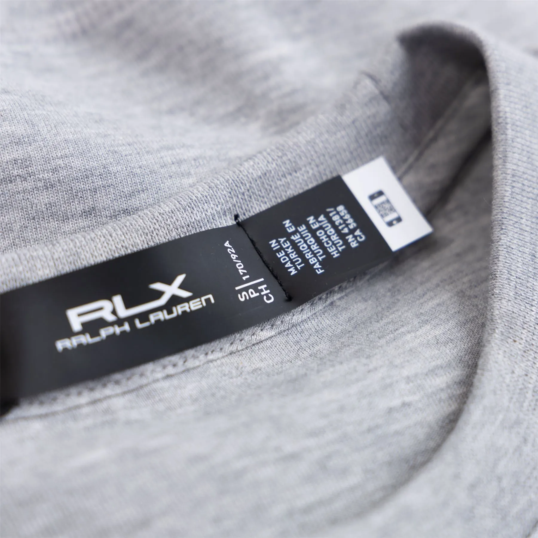 RLX Classic Fit Crew Neck Bear Sweatshirt Andover Grey - SS24