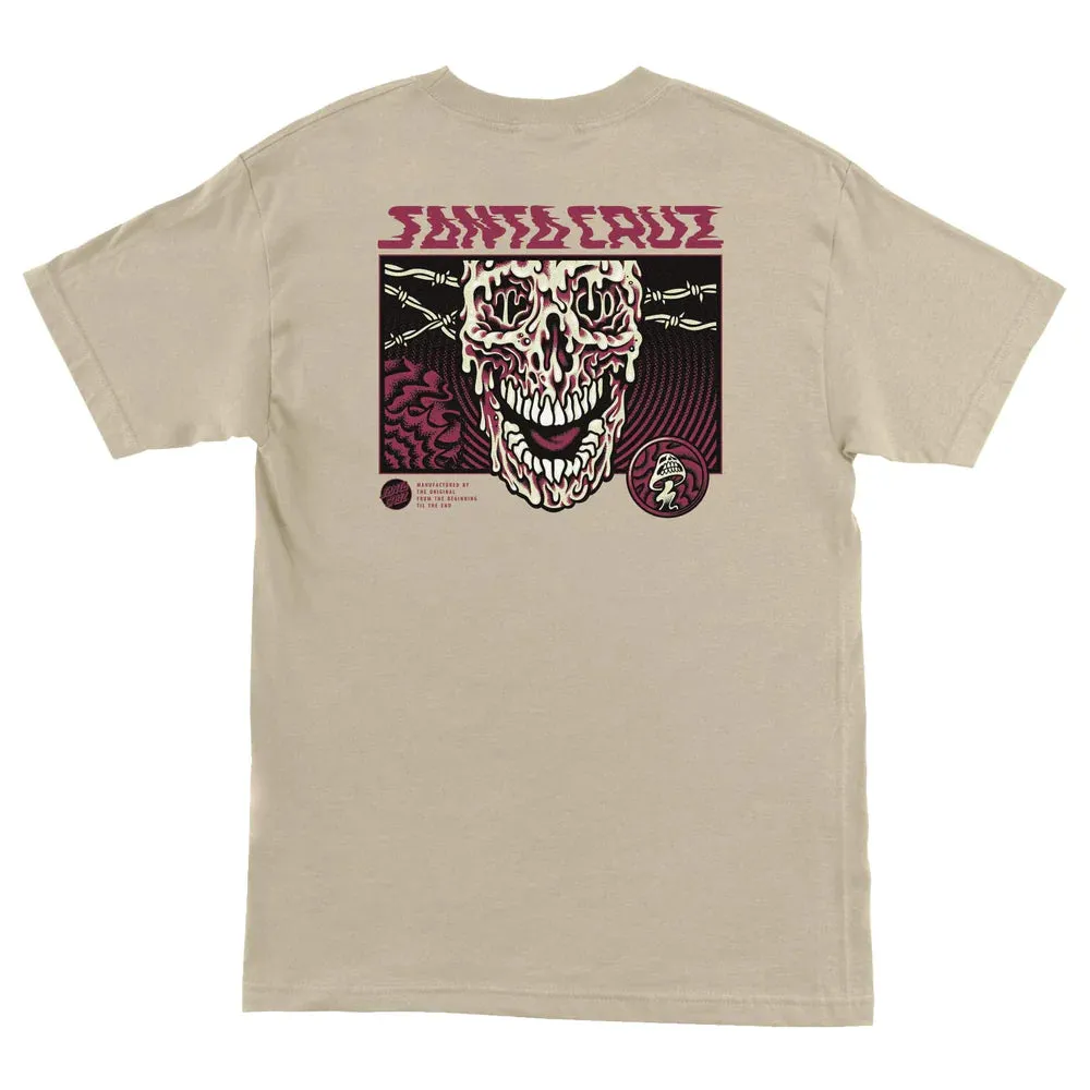 SANTA CRUZ Toxic Skull Mens T-Shirt