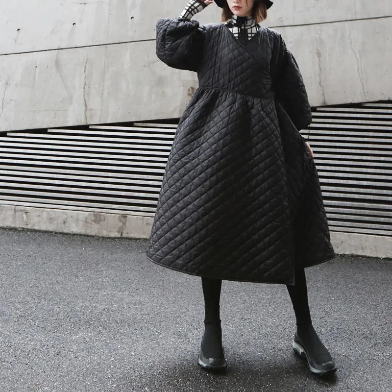 Sayaka Quilted Lantern Sleeve Coat