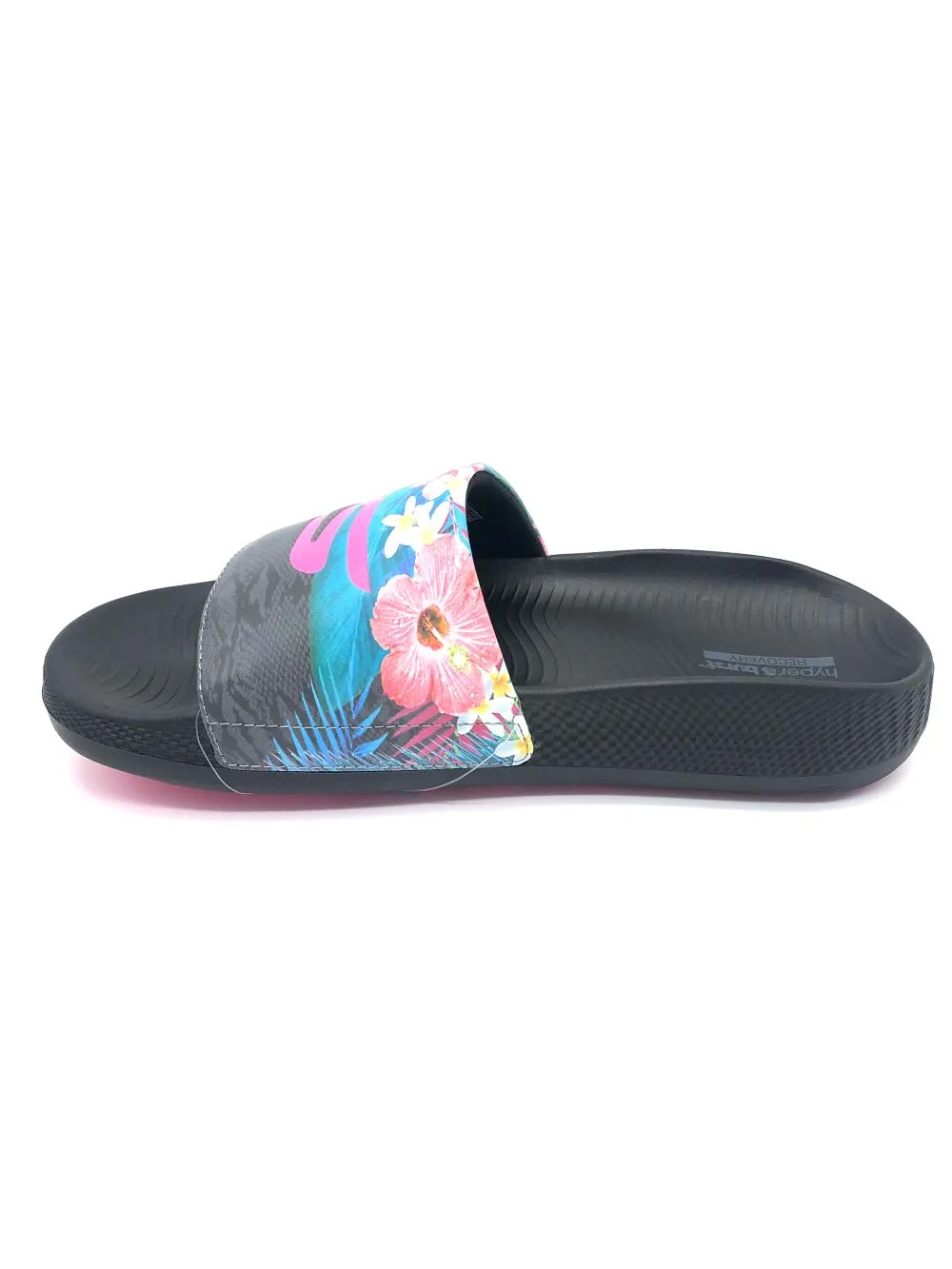 'Skechers' Women's Hyper Slide Sandal - Under The Palms - Black/Multi