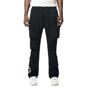 SMOKE RISE Utility Pocket Nylon Stacked Jogger