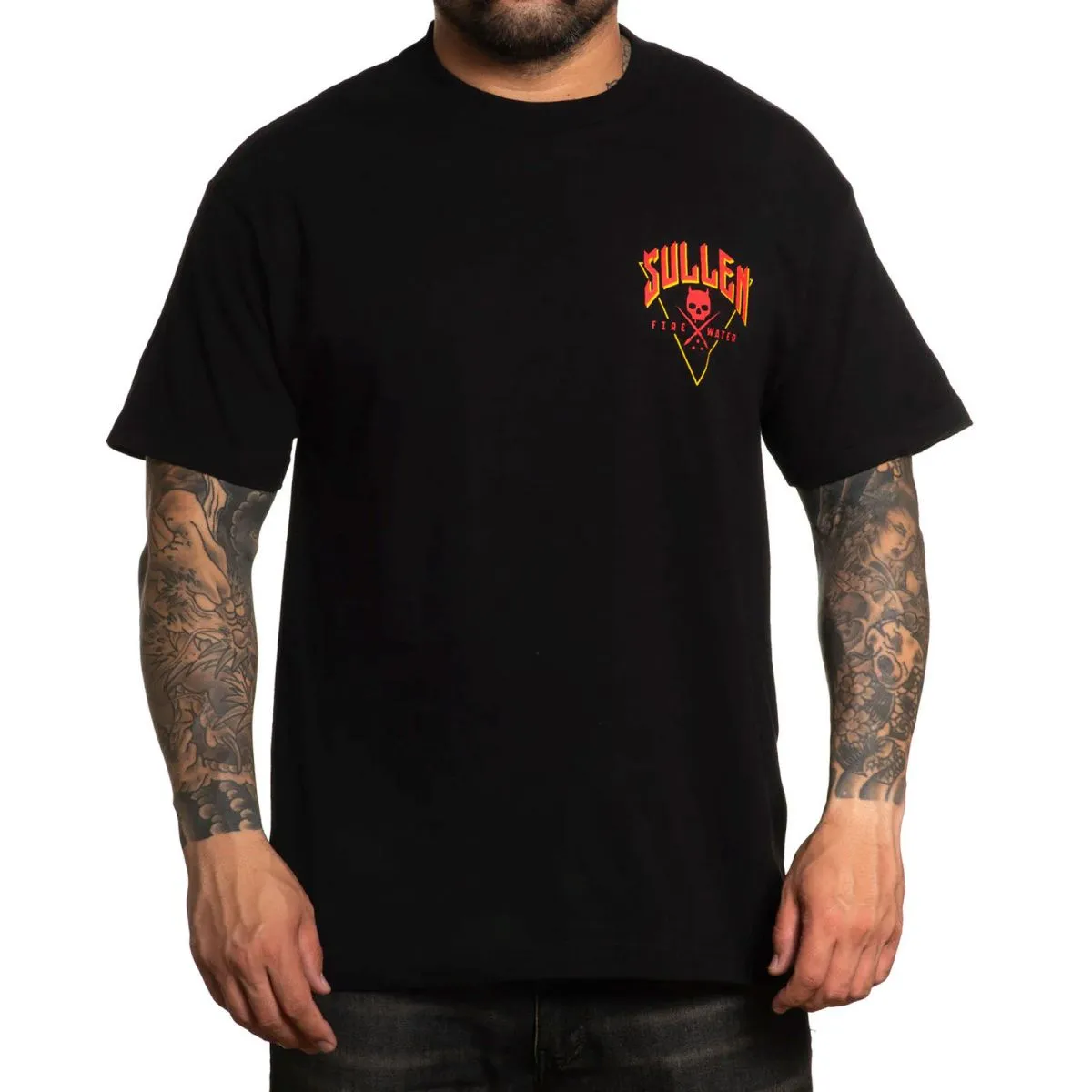 SULLEN Men's Fire Water Premium Short Sleeve T Shirt