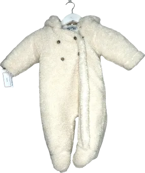 Tartine et Chocolat Cream Borg Teddy Romper Coat 1 Year