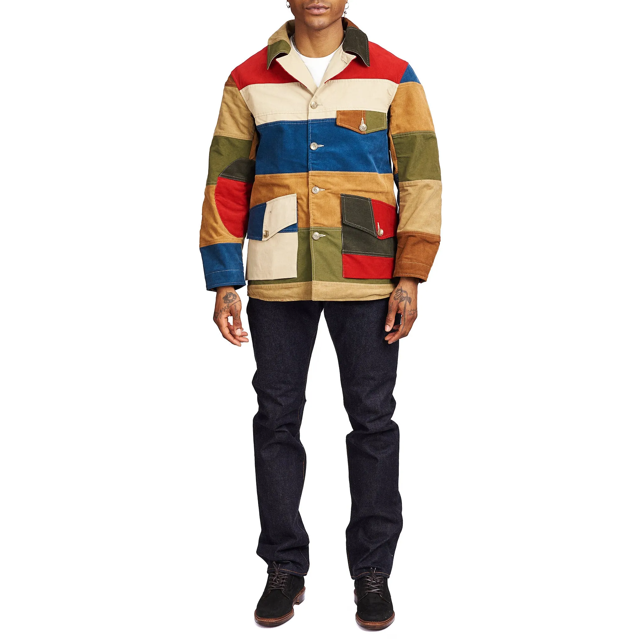 Real McCoys Multicolor Tricolour Corduroy Hunting Coat - MJ21015