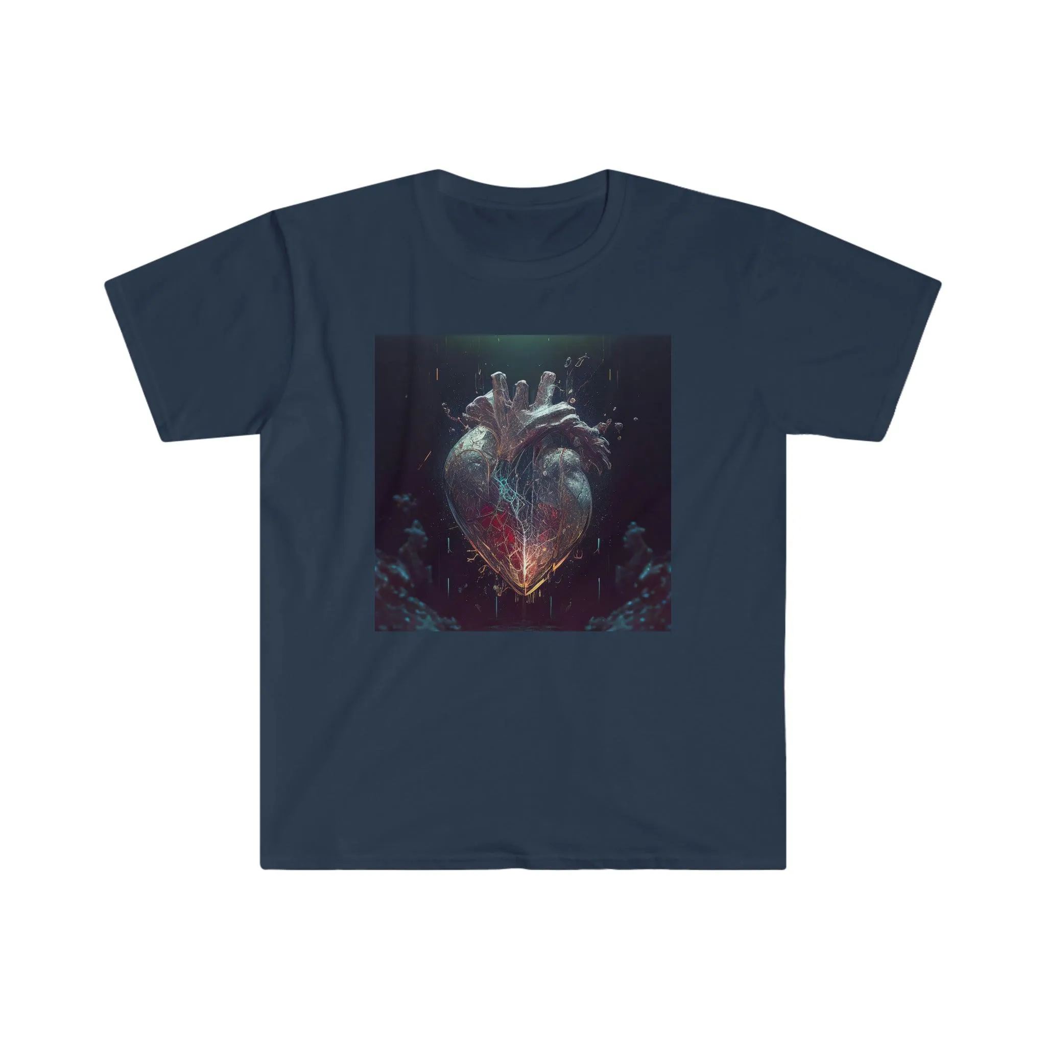 Unisex Softstyle T-Shirt - AI Visionary Art - A Mending Heart