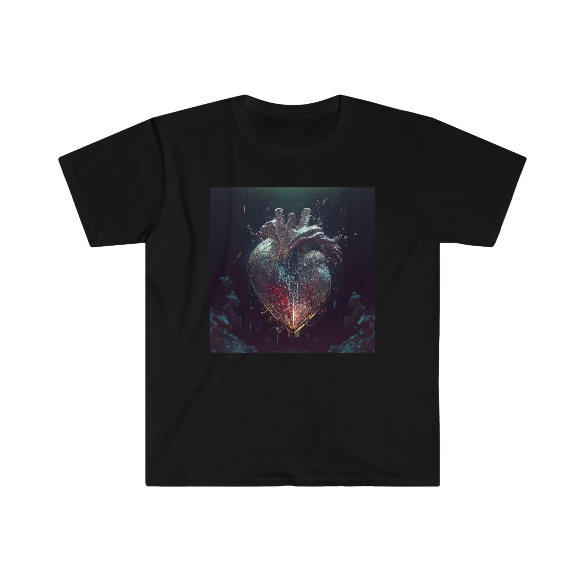 Unisex Softstyle T-Shirt - AI Visionary Art - A Mending Heart