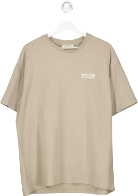 Vanquish Beige The Unconquerable Ovresized T Shirt UK L