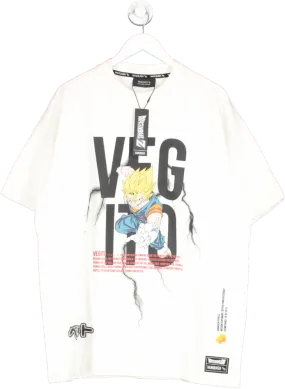 Vanquish Cream Dbz Goku Oversized T Shirt UK L