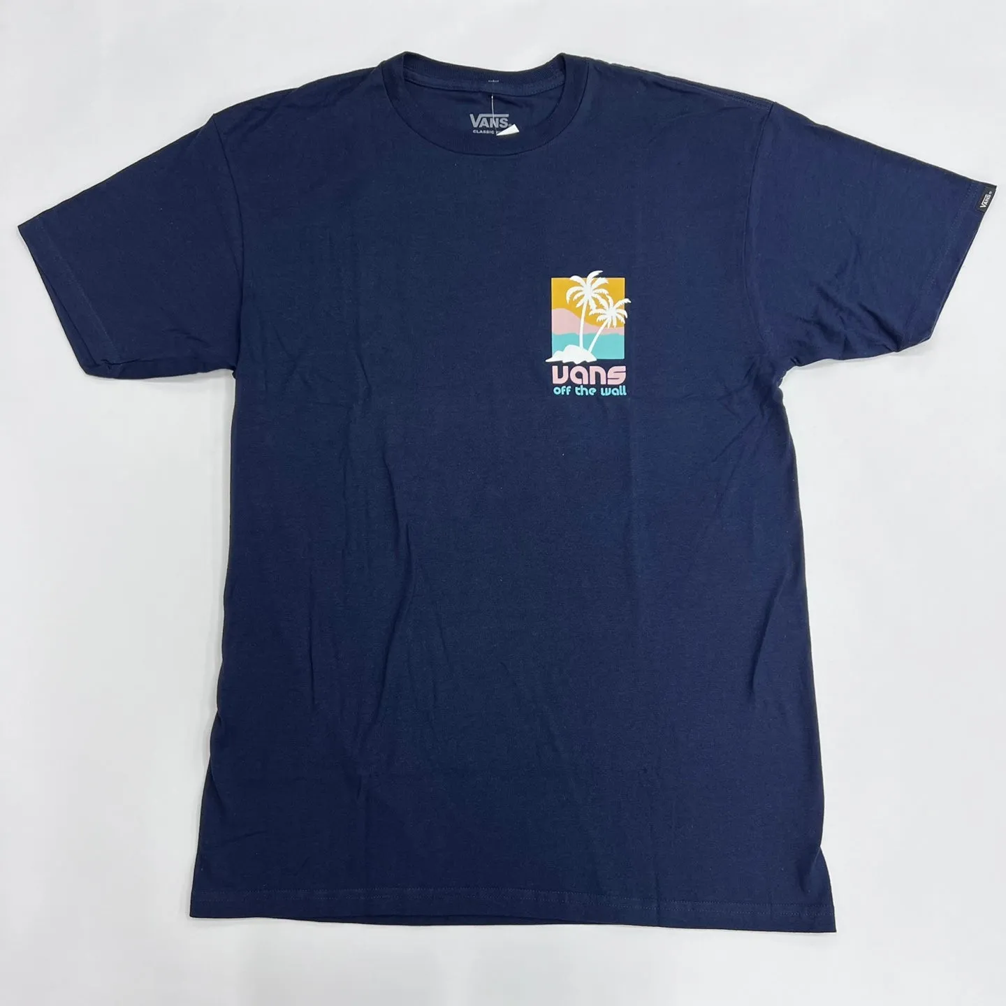 VANS Island Dual Palm T-Shirt - Navy