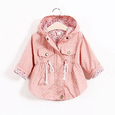 Windbreaker Flower Embroidery Hooded Jacket