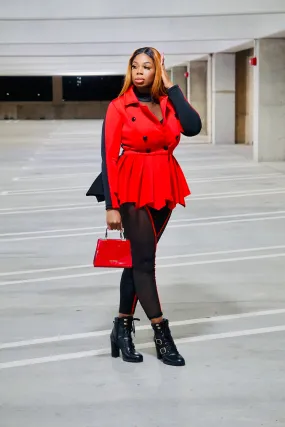 Winter Bae Peplum Coat