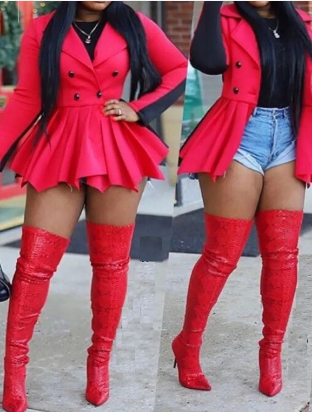 Winter Bae Peplum Coat