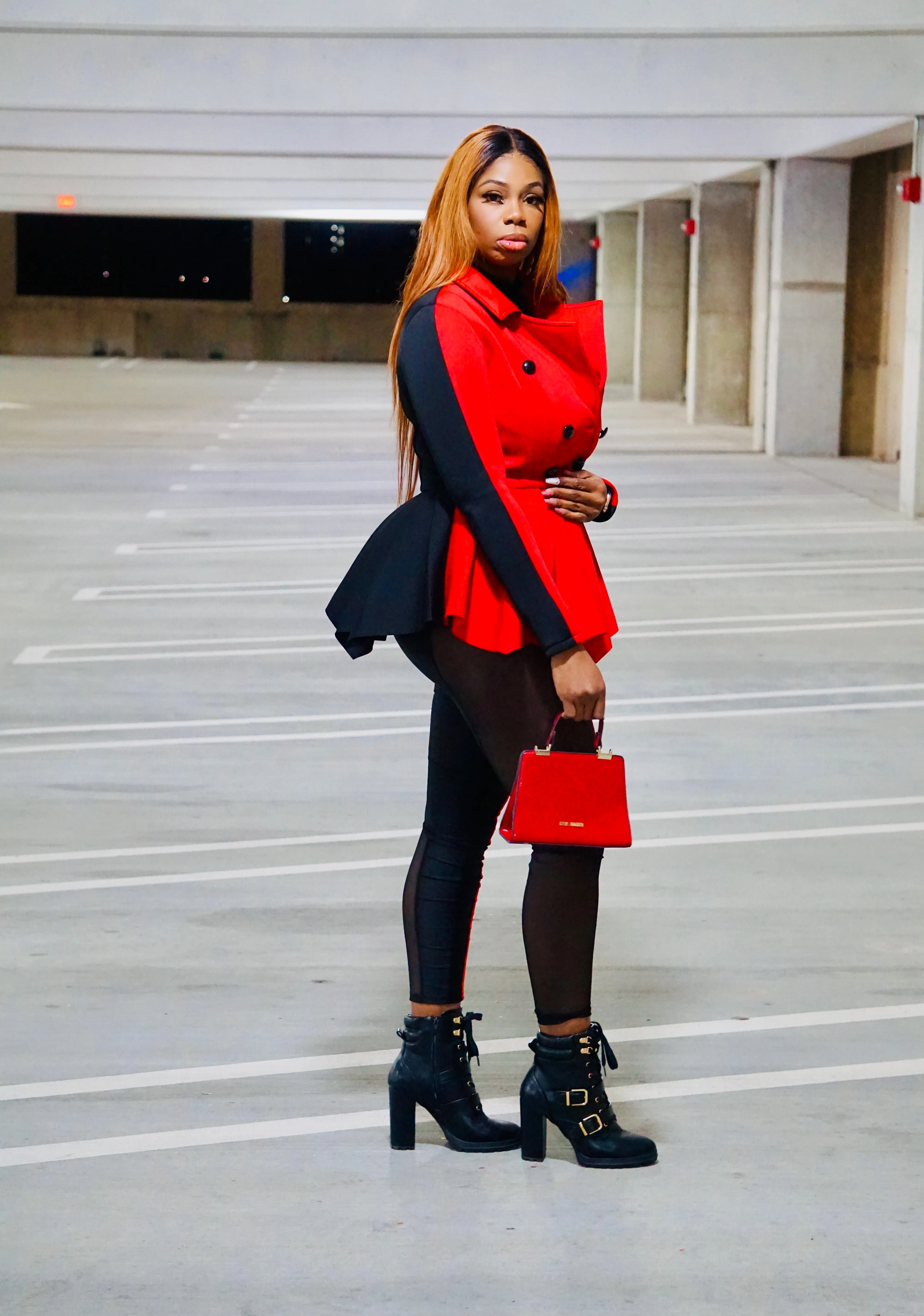 Winter Bae Peplum Coat