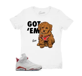 Womens - Red Cement 6 Got Em Shirt